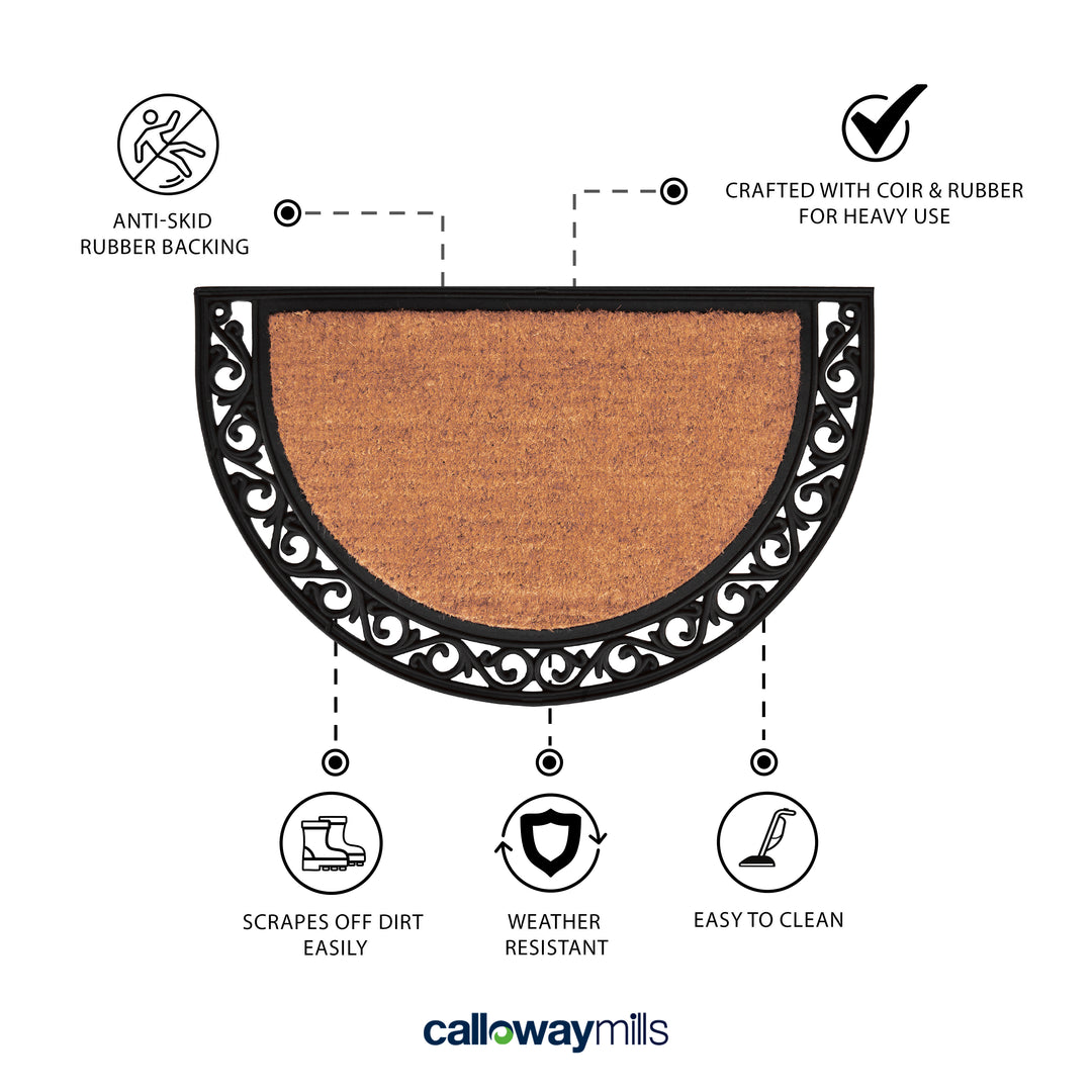 Ornate Scroll Doormat