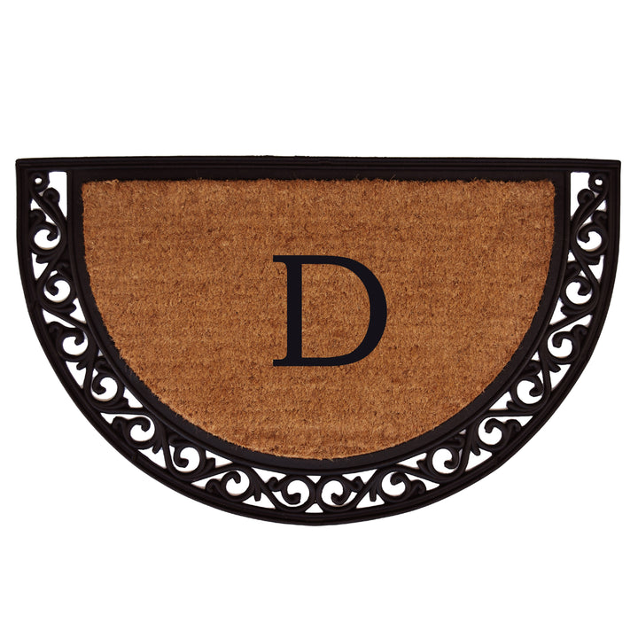 Ornate Scroll Monogram Doormat