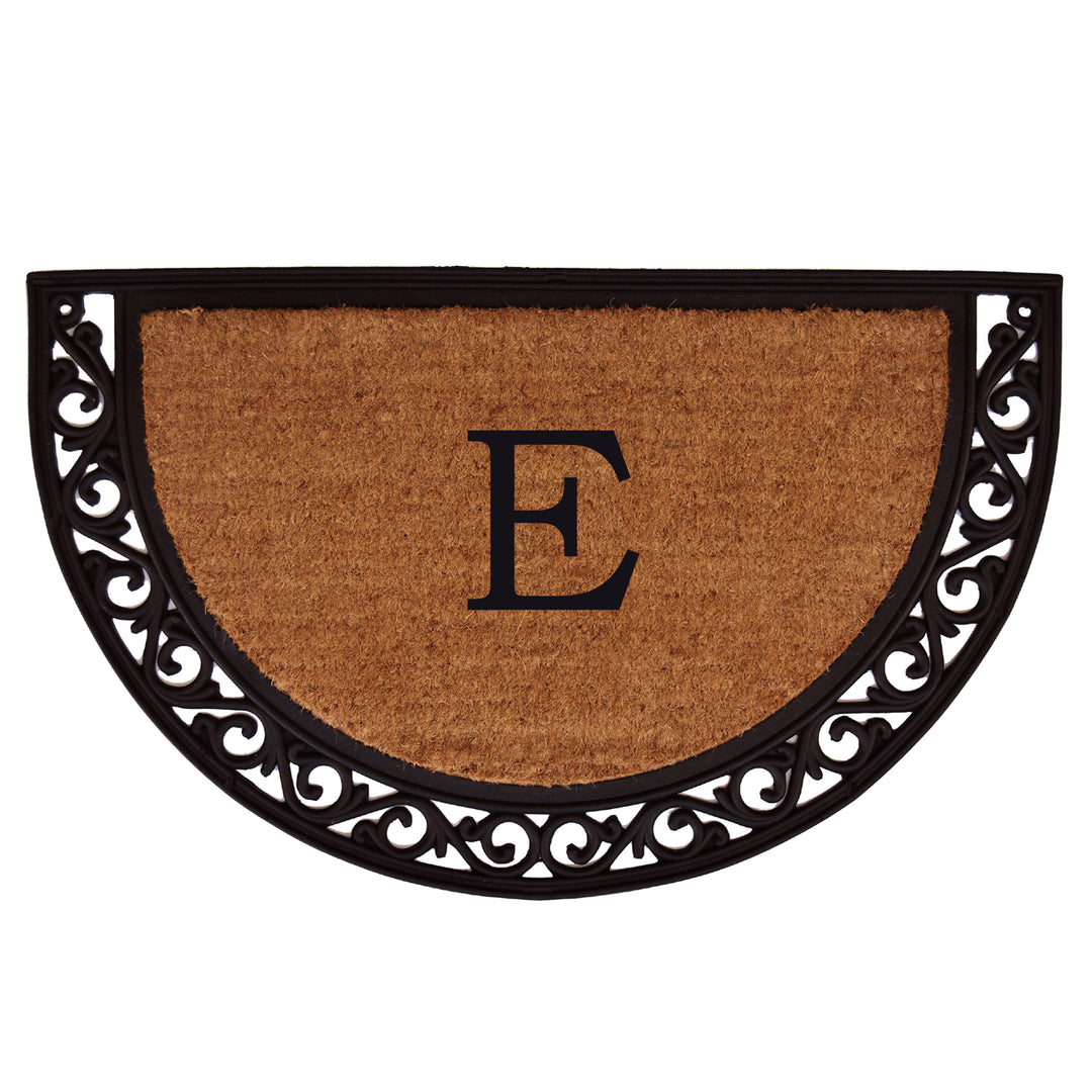Ornate Scroll Monogram Doormat