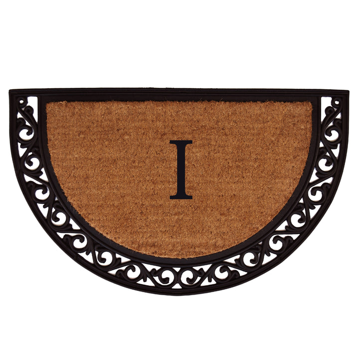 Ornate Scroll Monogram Doormat