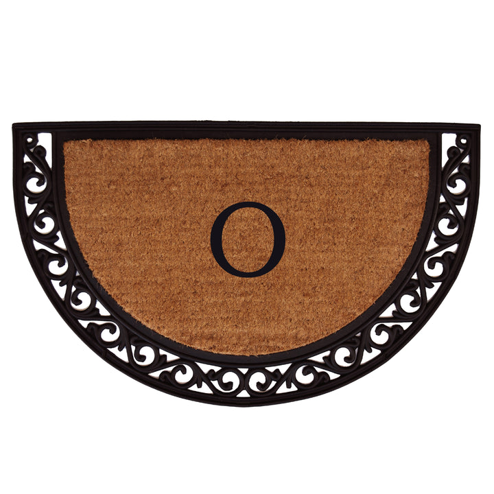 Ornate Scroll Monogram Doormat