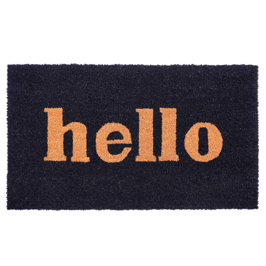 Block Hello Doormat