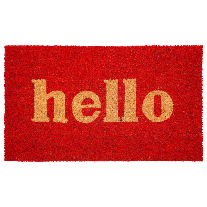 Block Hello Doormat