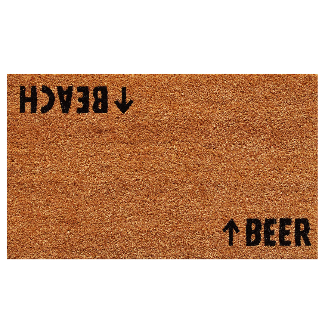 Beach Beer Doormat 17"x29"