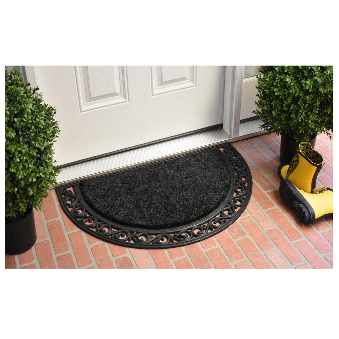 Black Arch Doormat 24"x36"