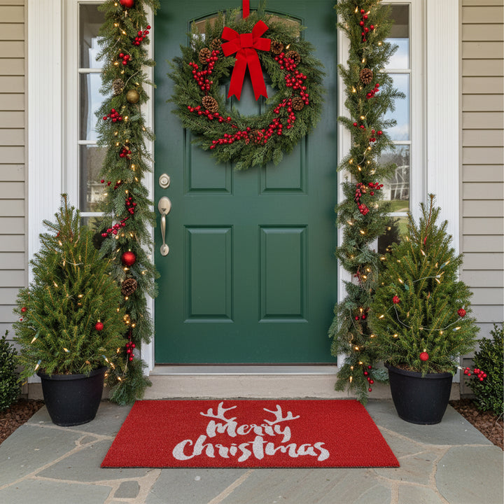 Christmas Antlers Doormat