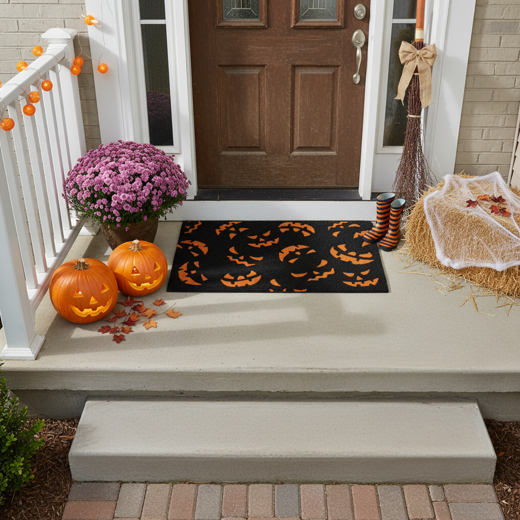 Scary Pumpkins Doormat