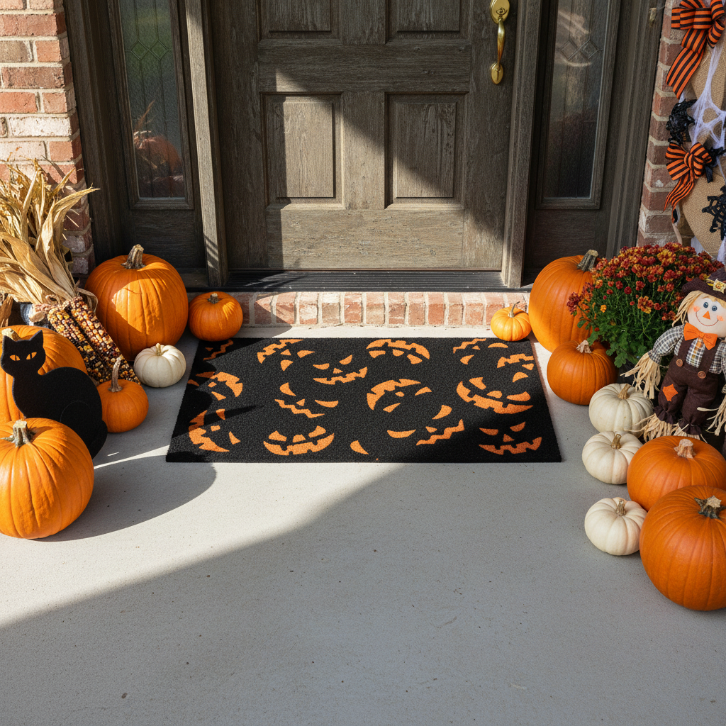 Scary Pumpkins Doormat