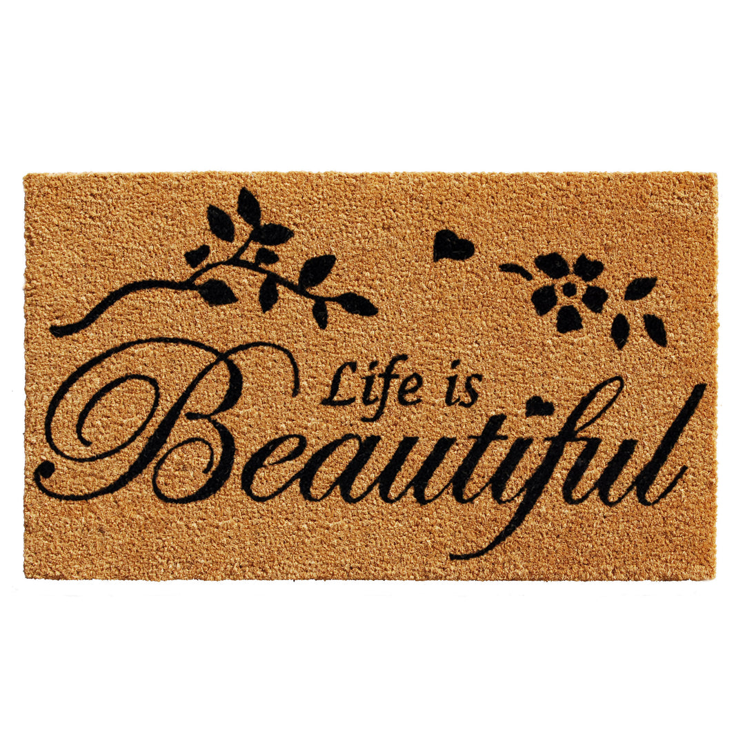 Life is Beautiful Doormat 17"x29"