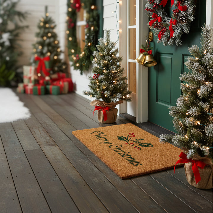 Christmas Holly Doormat