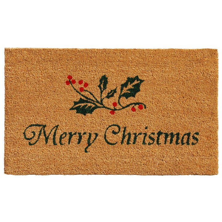 Christmas Holly Doormat 24"x36"