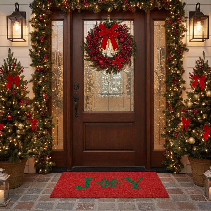 Snowflake Joy Doormat