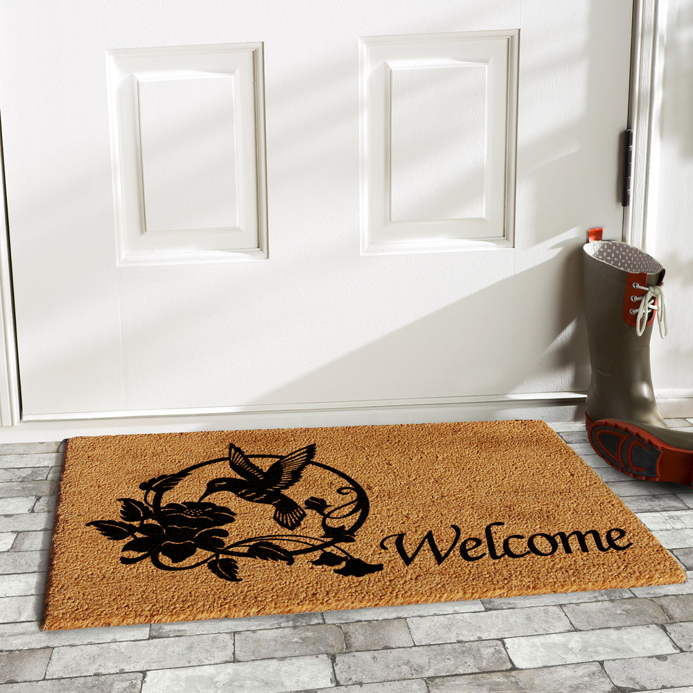 Hummingbird Welcome Doormat 17"x29"