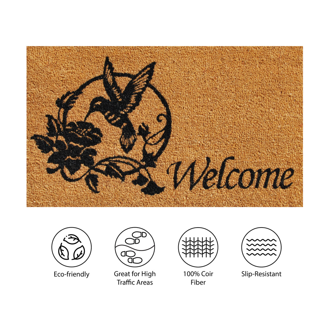 Hummingbird Welcome Doormat