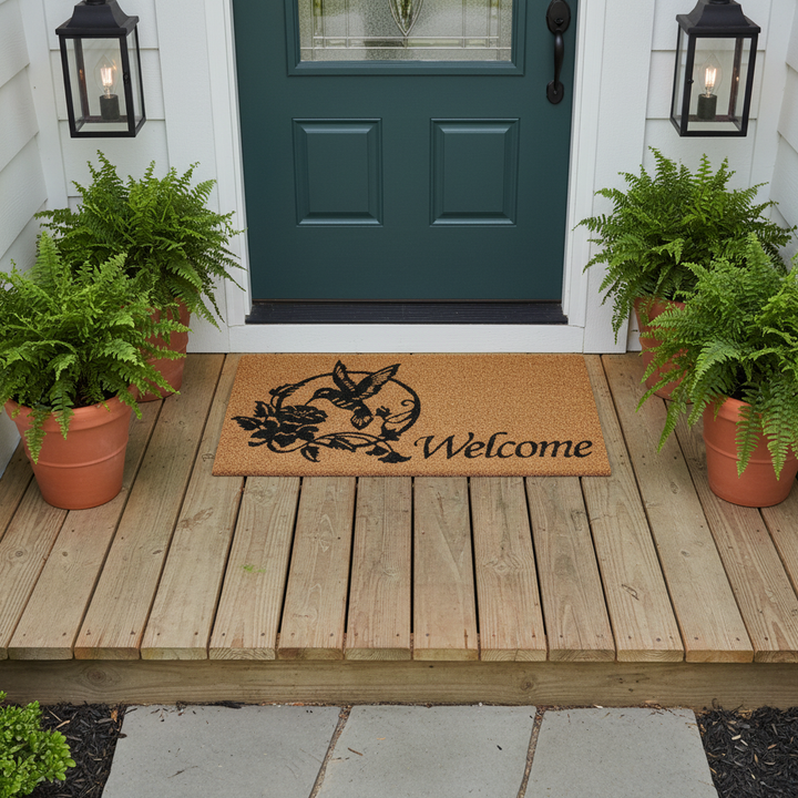 Hummingbird Welcome Doormat