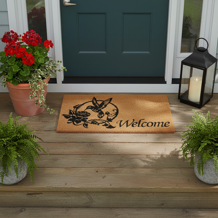 Hummingbird Welcome Doormat
