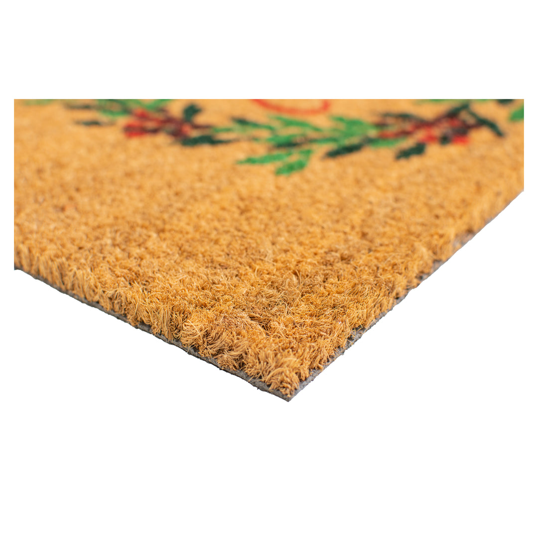 Christmas Wreath Doormat 17"x29"