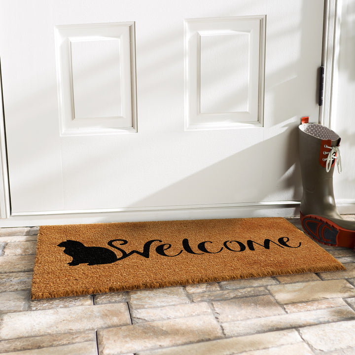 Feline Welcome Doormat 17"x29"