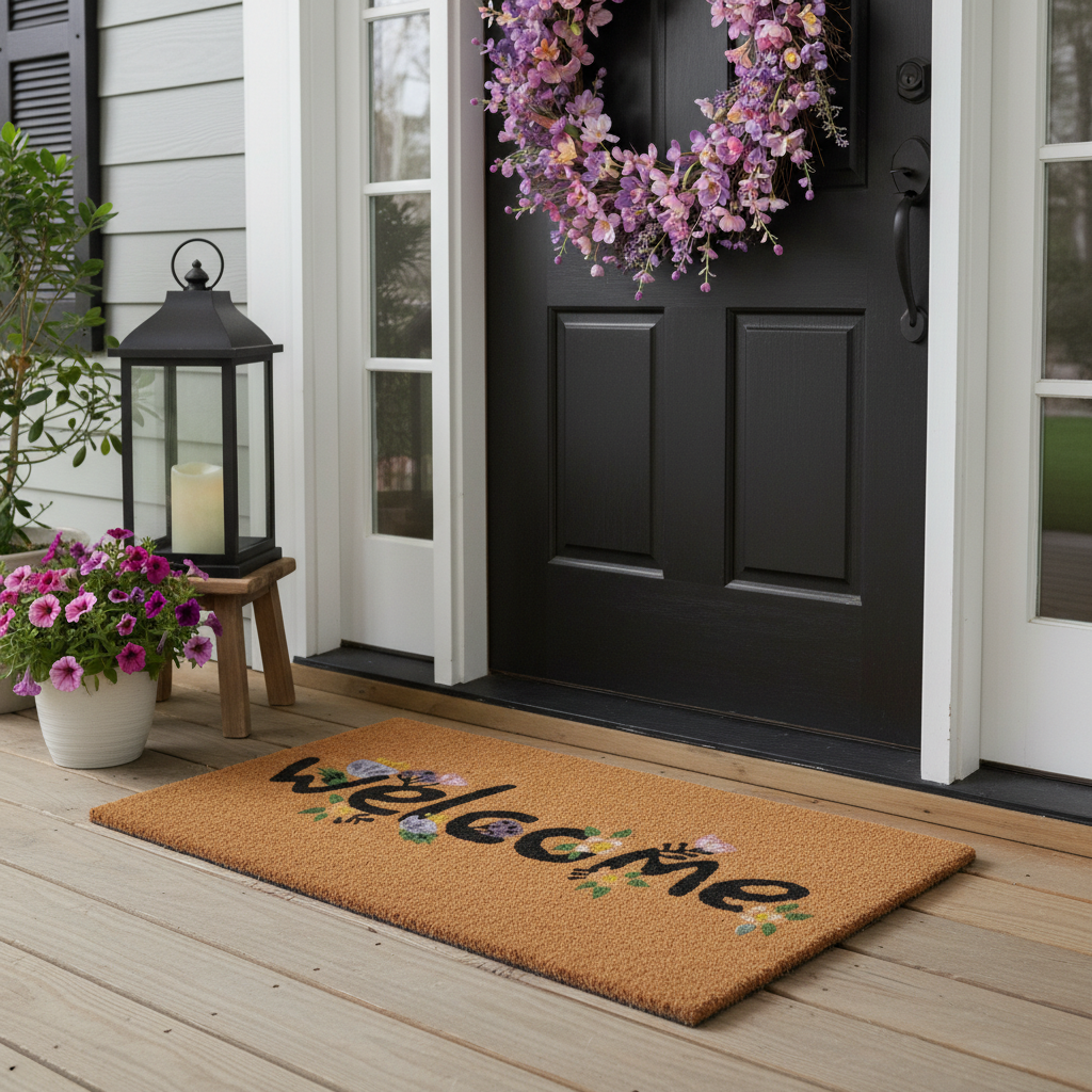 Spring Welcome Doormat