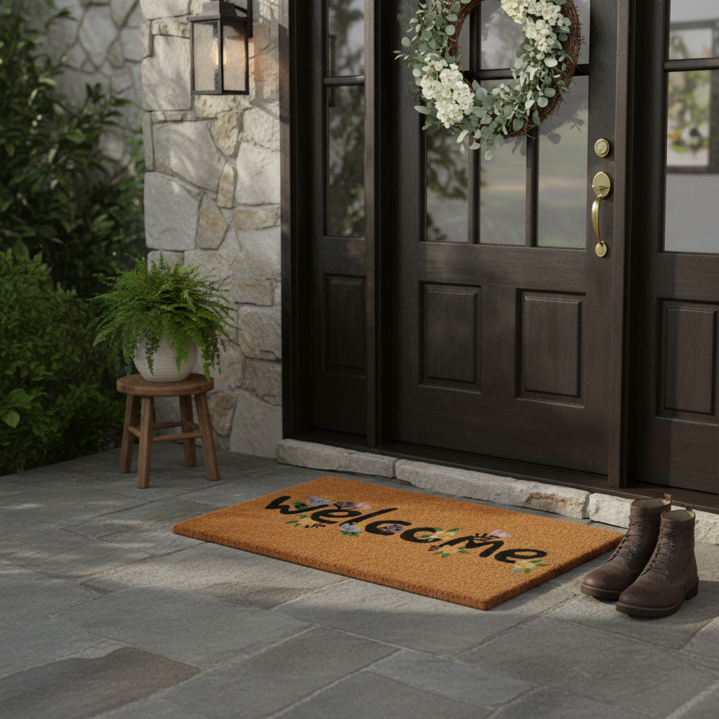 Spring Welcome Doormat
