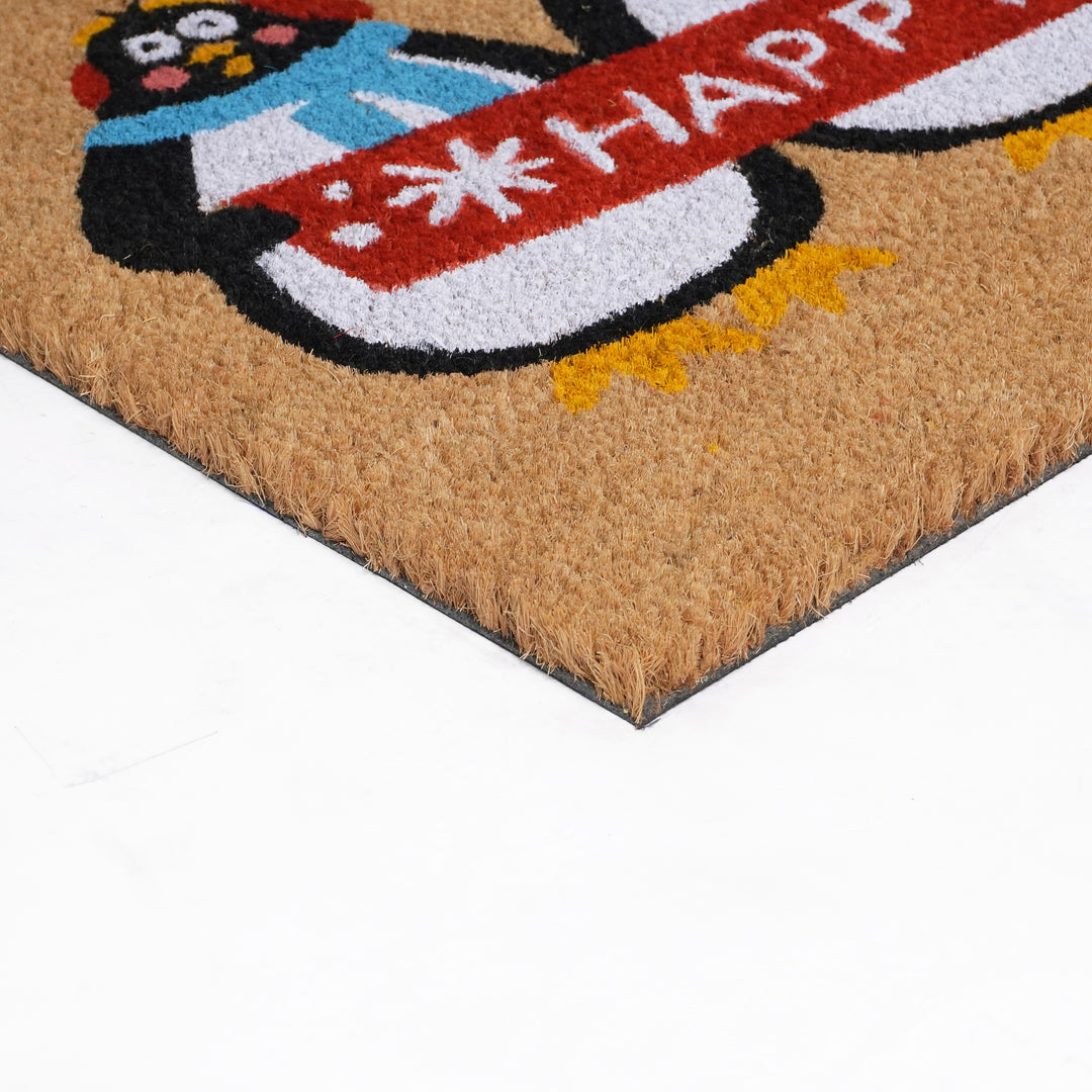 Holiday Penguins Doormat 17"x29"