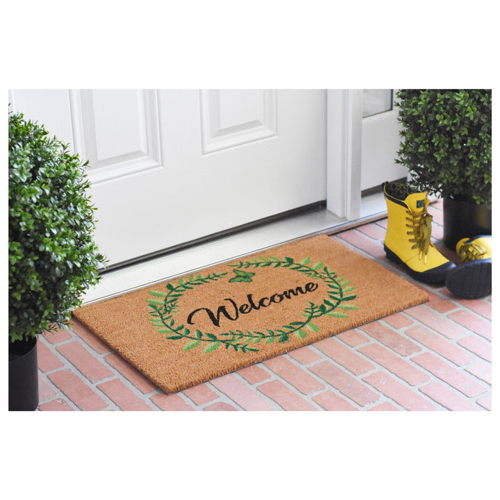 Vine Wreath Doormat 17"x29"