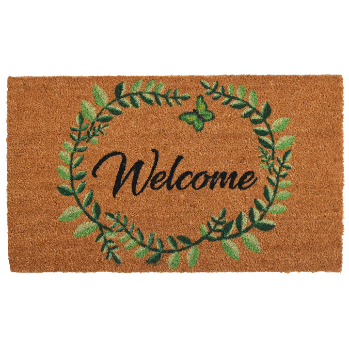 Vine Wreath Doormat 17"x29"