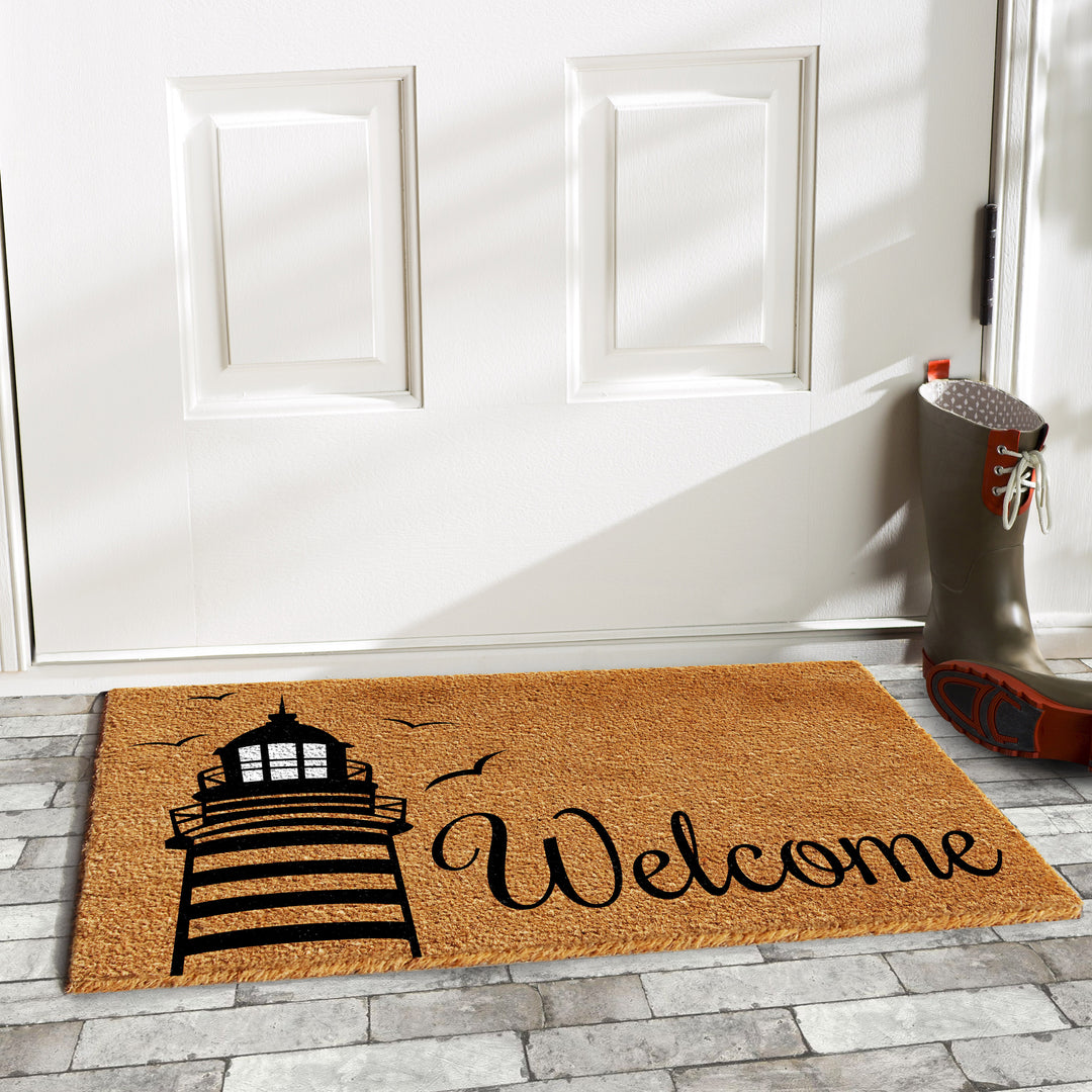 Lighthouse Welcome Doormat 17"x29"