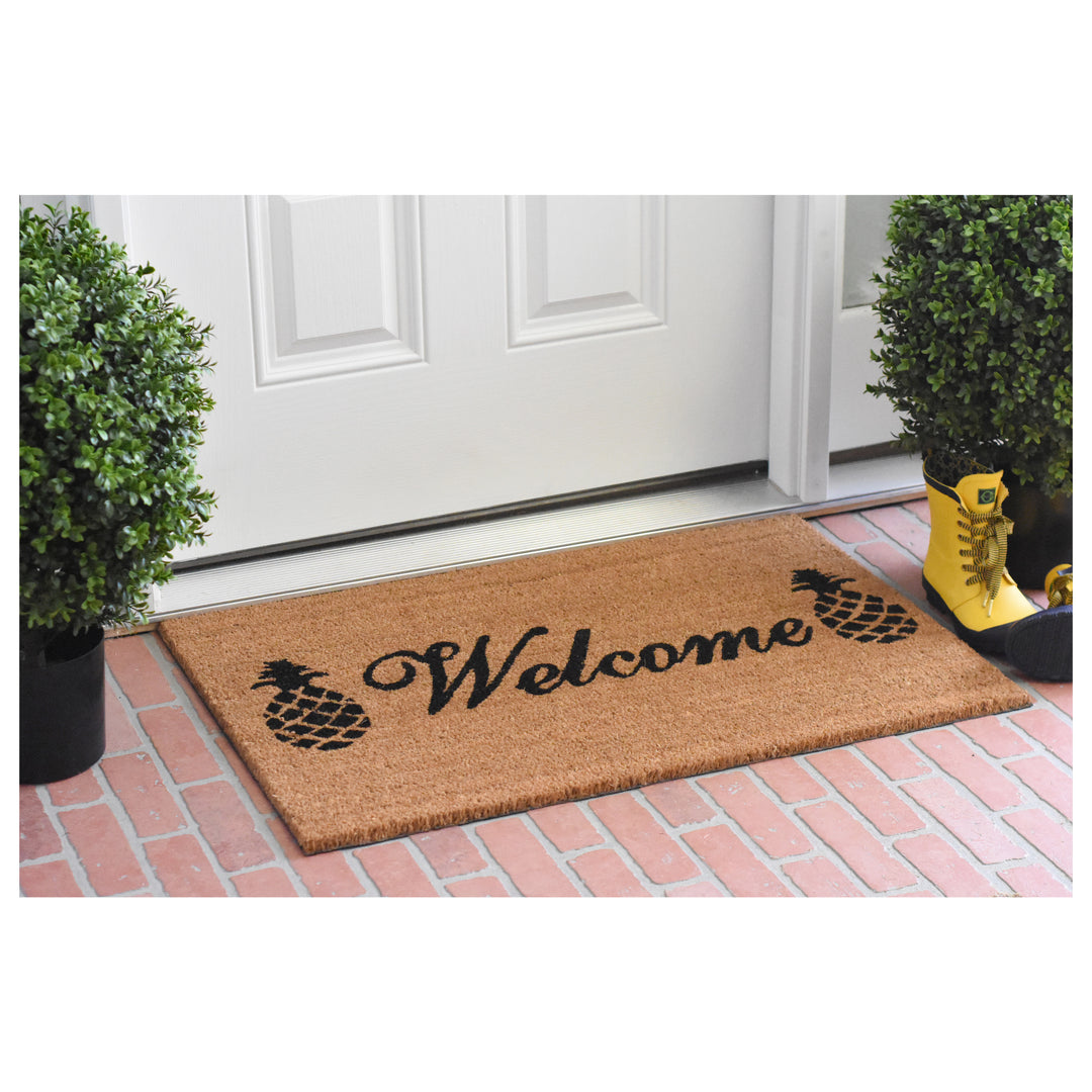 Welcome Pineapples Doormat 17"x29"