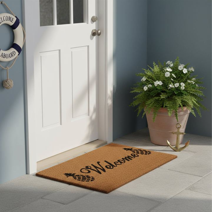 Welcome Pineapples Doormat