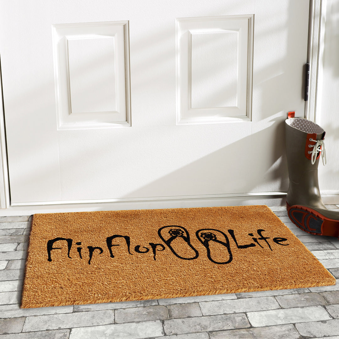 Flip Flop Life Doormat 17"x29"