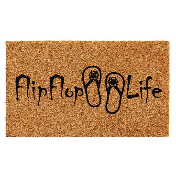 Flip Flop Life Doormat 17"x29"