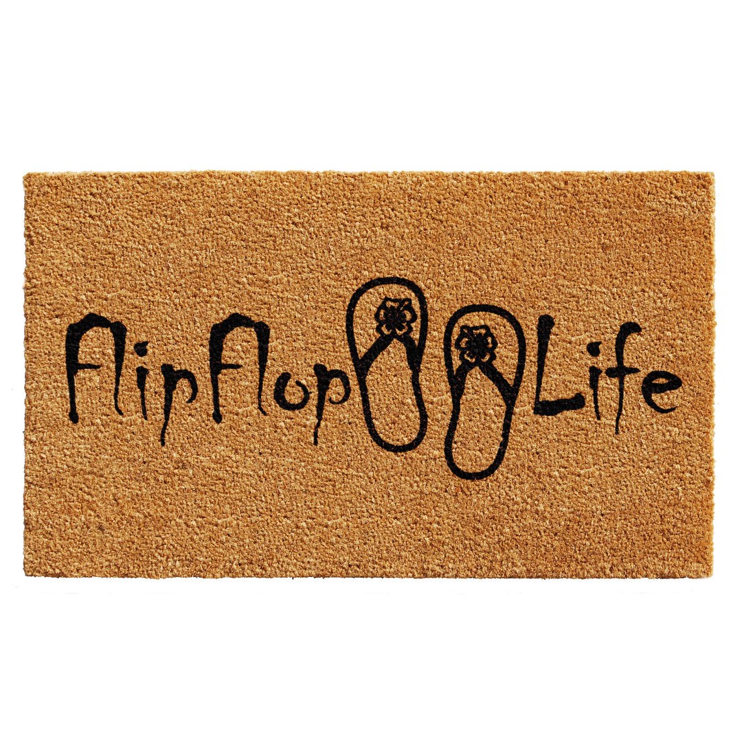 Flip Flop Life Doormat 17"x29"