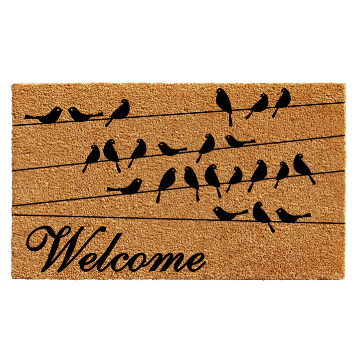 Black Bird Welcome Doormat 30"x48"