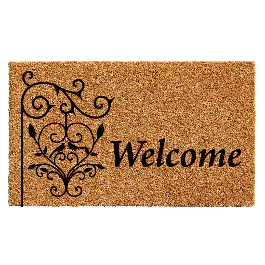 Welcome Post Doormat 17"x29"