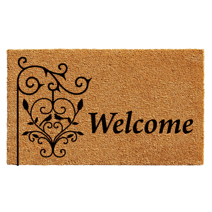 Welcome Post Doormat 17"x29"