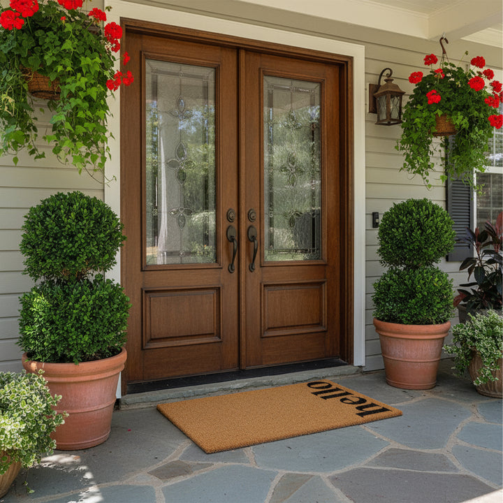 Vertical Hello Doormat
