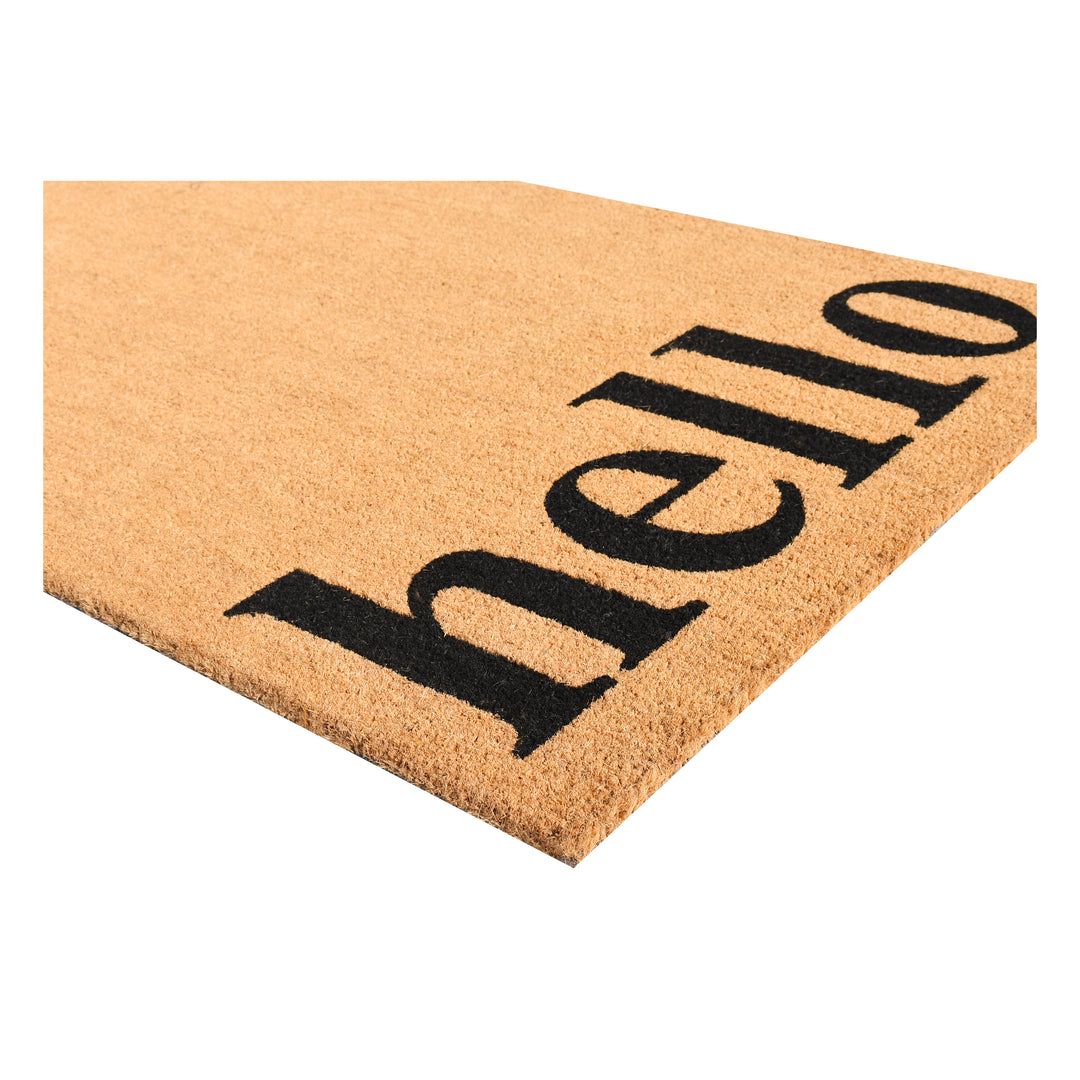 Vertical Hello NaturalDoormat