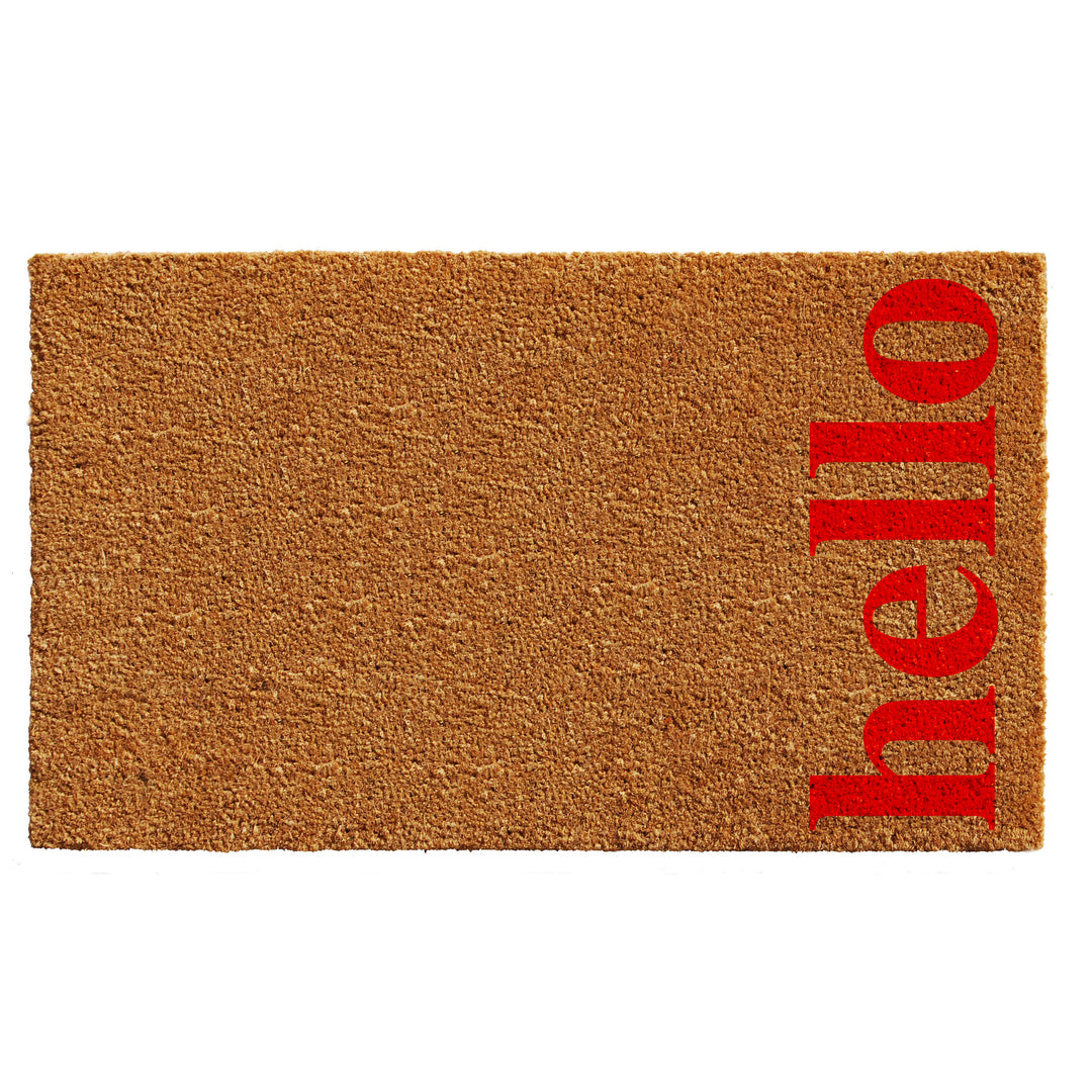Vertical Hello Doormat