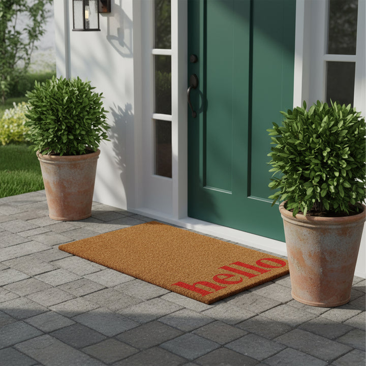 Vertical Hello Doormat