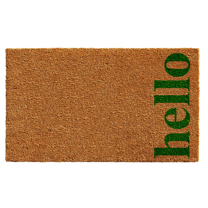 Vertical Hello NaturalDoormat