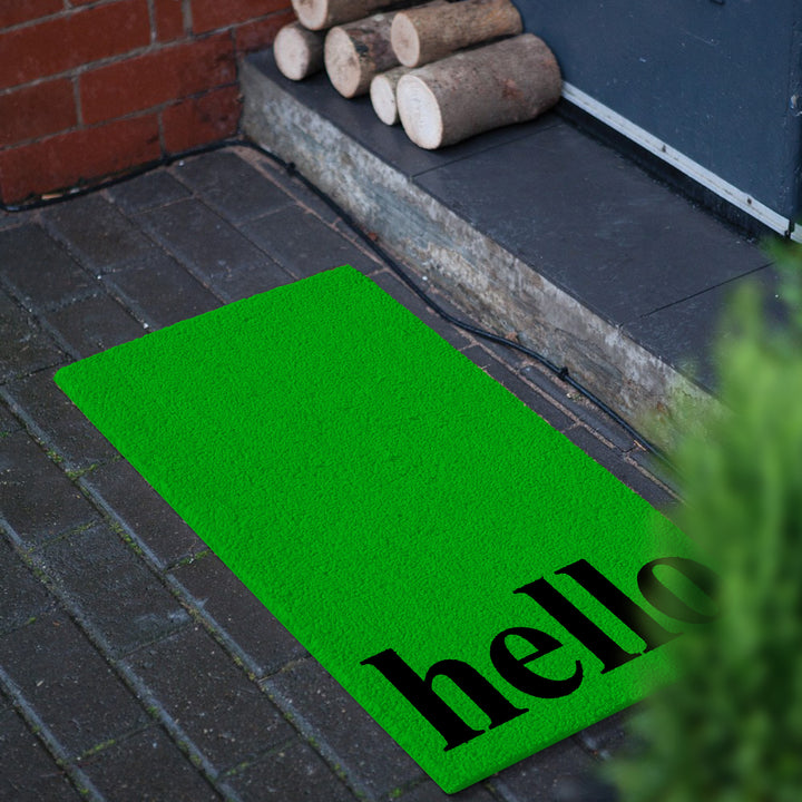 Vertical Hello Doormat