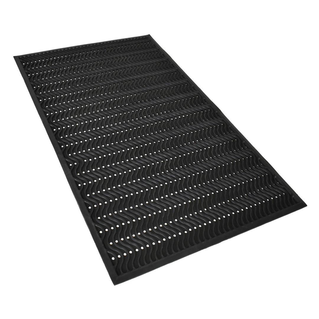 True Step Wave Rubber Doormat