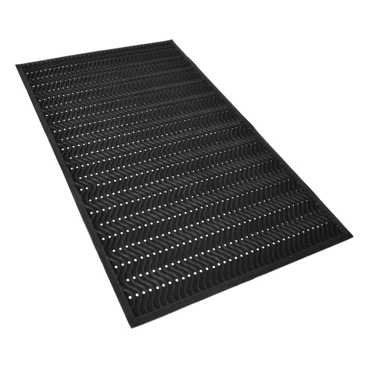 True Step Wave Rubber Doormat