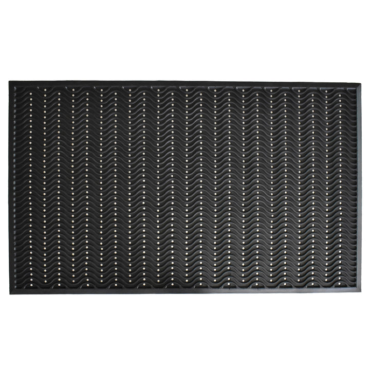 True Step Wave Rubber Doormat