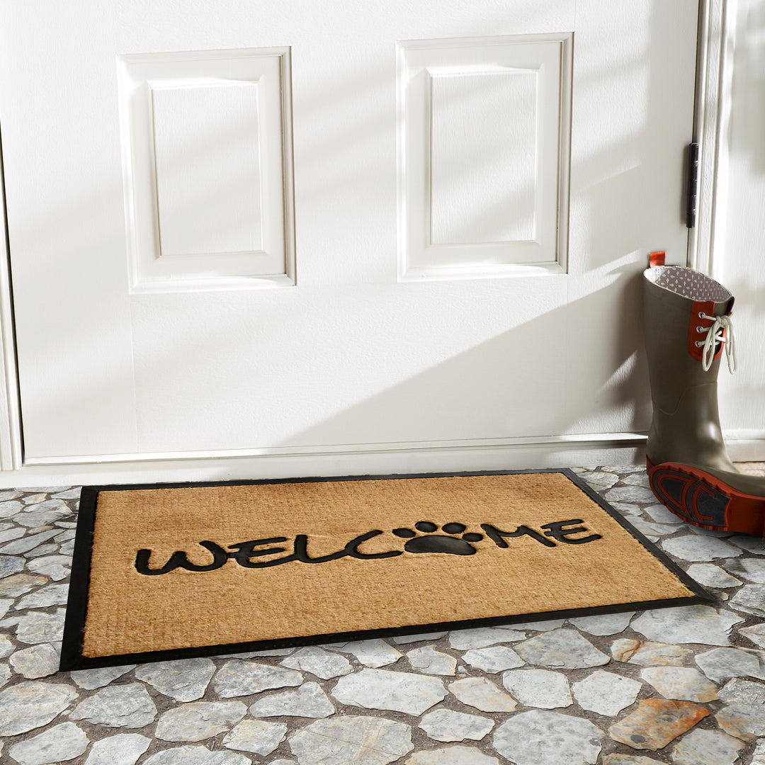 Welcome Paw Doormat 24"x36"