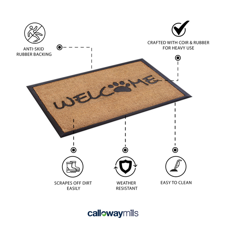 Welcome Paw Doormat