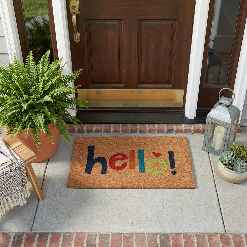 Colorful Hello Doormat