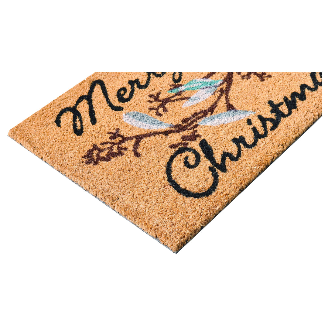 Merry Christmas Berries Doormat 17"x29"