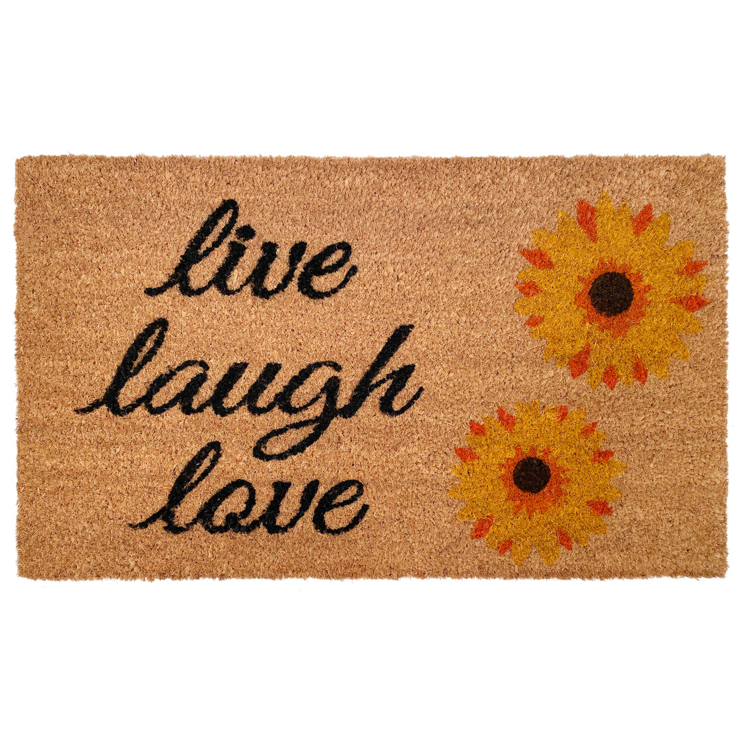 Sunflower Live Laugh Love Doormat 17"x29"